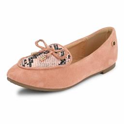 Flavia Women's Pink Ballet Flats-7 UK (39 EU) (8 US) (FL-921/PNK)