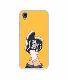 Amazon Brand - Solimo Designer Boy Shoes Pattern UV Printed Soft Back Case Mobile Cover for Vivo Y90