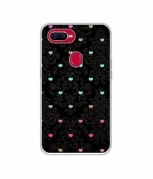 Amazon Brand - Solimo Designer Heart Texture UV Printed Soft Back Case Mobile Cover for Oppo F9 Pro