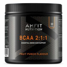 Amazon Brand - Amfit Nutrition - BCAA 2:1:1 - Fruit Punch Flavour 300g, 30 servings