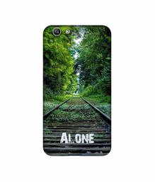 Amazon Brand - Solimo Designer Alone UV Printed Soft Back Case Mobile Cover for Oppo F1S