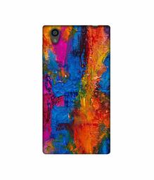 Amazon Brand - Solimo Designer Dark Multicolor Canvas 3D Printed Hard Back Case Mobile Cover for Sony Xperia L1