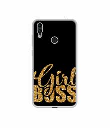 Amazon Brand - Solimo Designer Sparkle Girl Boss UV Printed Soft Back Case Mobile Cover for Huawei Honor 8C