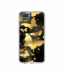 Amazon Brand - Solimo Designer Golden Butterfly Pattern UV Printed Soft Back Case Mobile Cover for Realme C2