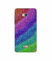 Amazon Brand - Solimo Designer Multicolor Sparkle 3D Printed Hard Back Case Mobile Cover for Micromax Bolt Q336