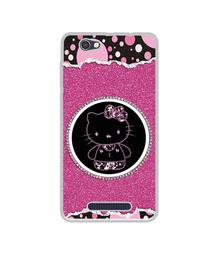 Amazon Brand - Solimo Designer Kitty with Glitter UV Printed Soft Back Case Mobile Cover for Lava A72