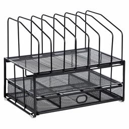 AmazonBasics Mesh Seven Slot File Organizer (Renewed)