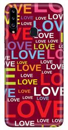 Amazon Brand - Solimo Designer Love Pattern Design 3D Printed Hard Back Case Mobile Cover for Samsung Galaxy A20s