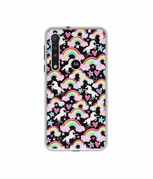 Amazon Brand - Solimo Designer Unicorn Texture UV Printed Soft Back Case Mobile Cover for Motorola One Macro