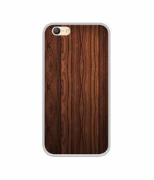 Amazon Brand - Solimo Designer Wooden Texture UV Printed Soft Back Case Mobile Cover for Oppo A57