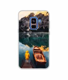 Amazon Brand - Solimo Designer Lake View UV Printed Soft Back Case Mobile Cover for Samsung Galaxy A8 Plus (2018)