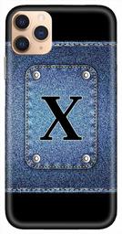 Amazon Brand - Solimo Designer Button Jeans Alphabet-X 3D Printed Hard Back Case Mobile Cover for Apple iPhone 11 Pro