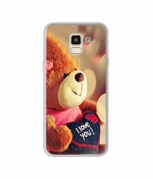 Amazon Brand - Solimo Designer Teddy Bear UV Printed Soft Back Case Mobile Cover for Samsung Galaxy J6