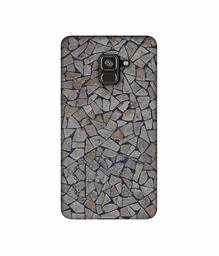 Amazon Brand - Solimo Designer Marble Pices 3D Printed Hard Back Case Mobile Cover for Samsung Galaxy A8 Plus