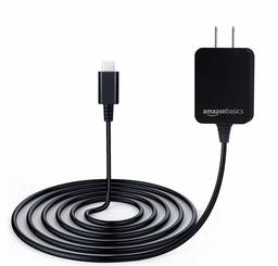 AmazonBasics Single Voltage USB Type-C to AC Power Adapter Charger for Nintendo Switch - 6 Foot Cable, Black