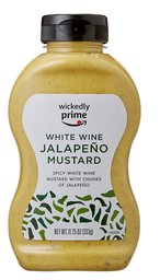 Wickedly Prime Mustard, White Wine Jalapeno, 11.75 Ounce