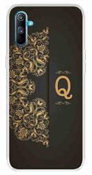 Amazon Brand - Solimo Designer Multicolor Black Pattern Alphabet-Q Printed Soft Back Case Mobile Cover for Realme C3