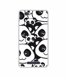 Amazon Brand - Solimo Designer Panda Texture UV Printed Soft Back Case Mobile Cover for Lava A72