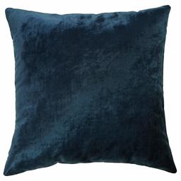 Amazon Brand – Rivet Contemporary Shiny Luxe Velvet Throw Pillow - 17 x 17 Inch, Navy