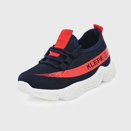 Klepe Boy's Navy/Red Running Shoes-2 UK (34 EU) (3 Kids US) (KD/KPK-14/NVY)