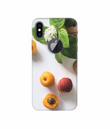 Amazon Brand - Solimo Designer Peal Fruit 3D Printed Hard Back Case Mobile Cover for Apple iPhone Xs Max (Logo Cut)