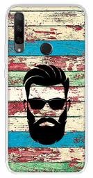 Amazon Brand - Solimo Designer Multicolor Beard Man Black Printed Soft Back Case Mobile Cover for Huawei Honor 9X