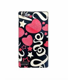 Amazon Brand - Solimo Designer Love You 3D Printed Hard Back Case Mobile Cover for Oppo Neo 7