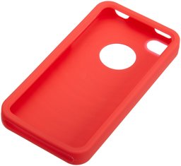 AmazonBasics Étui en silicone pour iPhone 4/4S Rouge