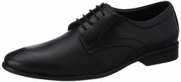 Amazon Brand - Symbol Men's Black Leather Formal Shoes - 6 UK (AZ-KY-316A)