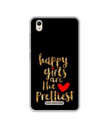 Amazon Brand - Solimo Designer Happy Girls are The Prettiest UV Printed Soft Back Case Mobile Cover for Lava Z60