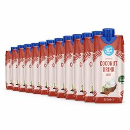 Marchio Amazon - Happy Belly - Bevanda a base di cocco con cacao biologica, 12x 330 ml