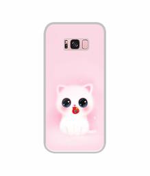 Amazon Brand - Solimo Designer Kitty UV Printed Soft Back Case Mobile Cover for Samsung Galaxy S8 Plus