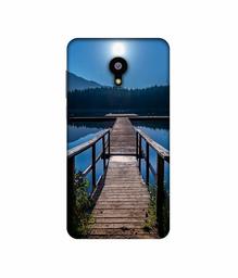 Amazon Brand - Solimo Designer Wooden Beach 3D Printed Hard Back Case Mobile Cover for Meizu M2