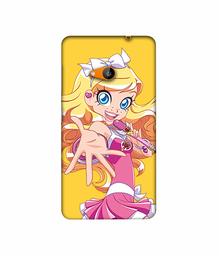 Amazon Brand - Solimo Designer Singing Girl Vector 3D Printed Hard Back Case Mobile Cover for Microsoft Lumia 535