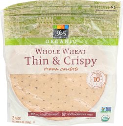 365 Organic Whole Wheat Thin & Crispy Pizza Crusts(2 Pack)