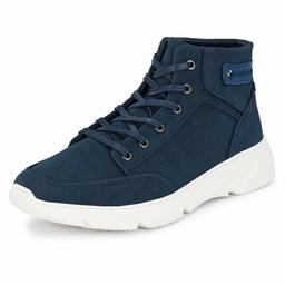 Klepe Men's Navy High Ankle Boots-7 UK (41 EU) (8 US) (KP711/NVY)