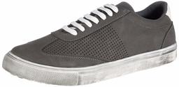 Amazon Brand - Symbol Men's L.Grey PU Sneakers-7 UK (41 EU) (8 US) (AZ-SY-412)