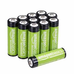 AmazonBasics oplaadbare AA-batterijen 2000 mAh (verpakking van 12 stuks) voorgeladen