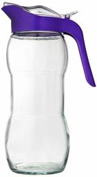 Amazon Brand - Solimo Amora Glass Jug with Lid, 1.5 litres, Transparent