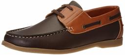 Amazon Brand - Symbol Men's Brown/Tan Boat Shoes-7 UK (41 EU) (8 US) (AZ-SY-442)