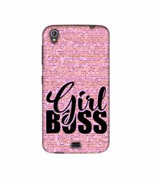 Amazon Brand - Solimo Designer Girl Boss On Pink Sparkle UV Printed Soft Back Case Mobile Cover for Gionee Pioneer P4S