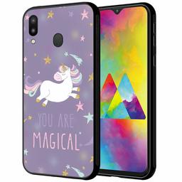 Amazon Brand - Solimo Designer Magical Unicorn Printed Hard Back Case Mobile Cover for Samsung Galaxy M20 (D1292)