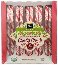 365 EVERYDAY VALUE Organic Candy Canes 10 Pack, 5 OZ