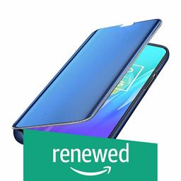 (Renewed) Amazon Brand - Solimo Protective Clear View flip Cover for Realme U1 (Blue)