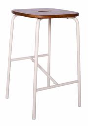 Ravenna Home Caleb Round Bar Stool with Metal Legs, 24