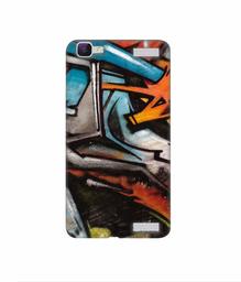 Amazon Brand - Solimo Designer Painting Texture 3D Printed Hard Back Case Mobile Cover for Vivo V1 Max