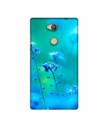 Amazon Brand - Solimo Designer Blue Flower 3D Printed Hard Back Case Mobile Cover for Sony Xperia L2