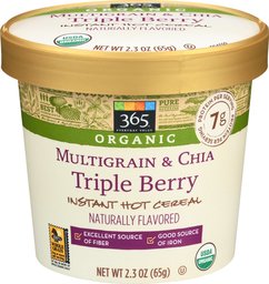 365 Everyday Value, Organic Instant Hot Cereal, Multigrain & Chia Triple Berry, 2.3 oz