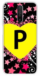 Amazon Brand - Solimo Designer Multicolor Heart Pattern Alphabet-P Printed Soft Back Case Mobile Cover for Poco X2 / Xiaomi Redmi K30