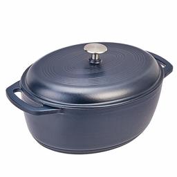 AmazonBasics Oval Emaye Döküm Demir Dutch Oven